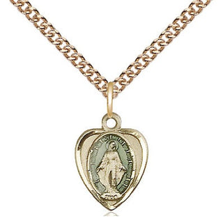 14kt Gold Filled Miraculous Medal Religious and Catholic Jewelry