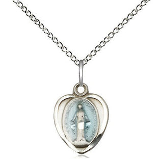 Sterling Silver Miraculous Medal Religious and Catholic Jewelry