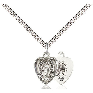 Pewter Miraculous Medal Religious and Catholic Jewelry