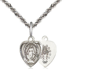Sterling Silver Miraculous Medal Religious and Catholic Jewelry