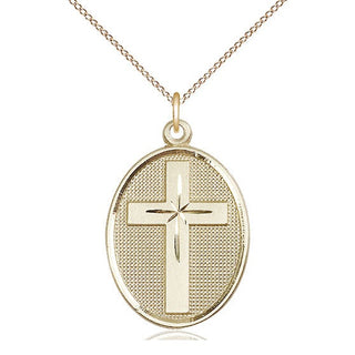 14kt Gold Cross Medal