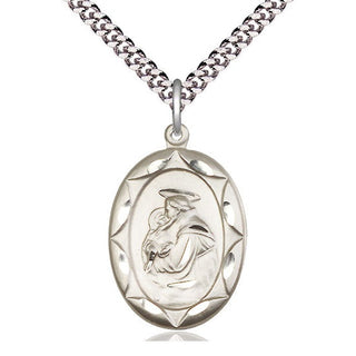Pewter Saint Anthony Medal Catholic Jewelry Engraved Catholic Saint Jewelry