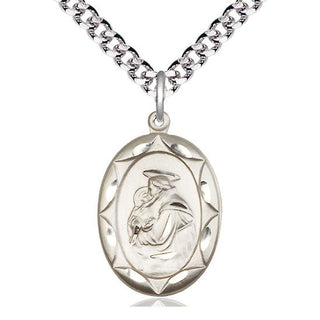 Pewter Saint Anthony Medal Catholic Jewelry Engraved Catholic Saint Jewelry