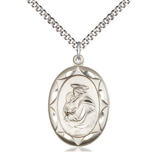 Pewter Saint Anthony Medal Catholic Jewelry Engraved Catholic Saint Jewelry