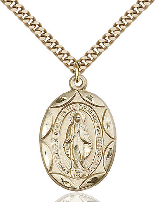 14kt Gold Filled Miraculous Medal Catholic Jewelry