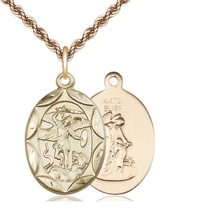 14kt Gold Filled Saint Michael the Archangel Medal Catholic Jewelry