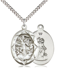 Pewter Saint Michael the Archangel Medal Catholic Jewelry