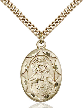 14kt Gold Filled Scapular Medal Catholic Jewelry