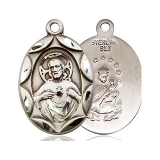 Sterling Silver Scapular Medal Catholic Jewelry