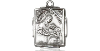 Sterling Silver Saint Ann Medal Religious Jewelry Engraved Catholic Saint Jewelry