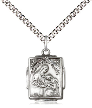 Sterling Silver Saint Ann Medal Religious Jewelry Engraved Catholic Saint Jewelry