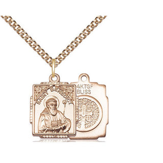 14kt Gold Filled Saint Benedict Medal Religious Jewelry