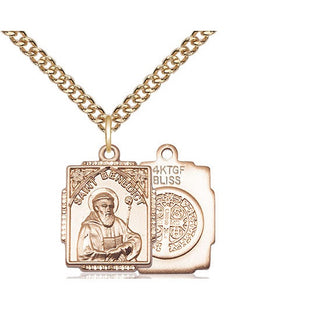 14kt Gold Filled Saint Benedict Medal Religious Jewelry