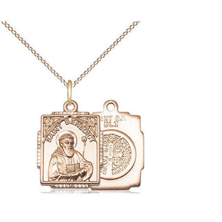 14kt Gold Saint Benedict Medal