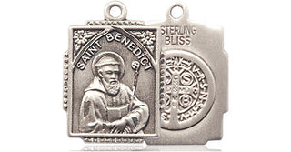 Sterling Silver Saint Benedict Medal Religious Jewelry