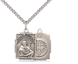 Sterling Silver Saint Benedict Medal Religious Jewelry