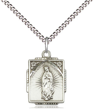 Sterling Silver Our Lady of Guadalupe Medal Religious Jewelry Engraved Catholic Saint Jewelry