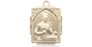 14kt Gold Filled Saint Gerard Medal Engraved Catholic Saint Jewelry
