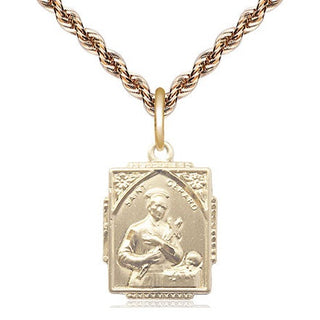 14kt Gold Filled Saint Gerard Medal Religious Jewelry Engraved Catholic Saint Jewelry