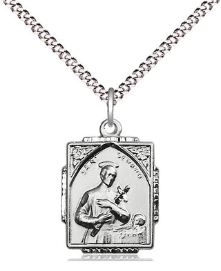 Sterling Silver Saint Gerard Medal Religious Jewelry Engraved Catholic Saint Jewelry