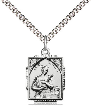 Sterling Silver Saint Gerard Medal Religious Jewelry Engraved Catholic Saint Jewelry