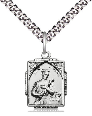 Sterling Silver Saint Gerard Medal Religious Jewelry Engraved Catholic Saint Jewelry