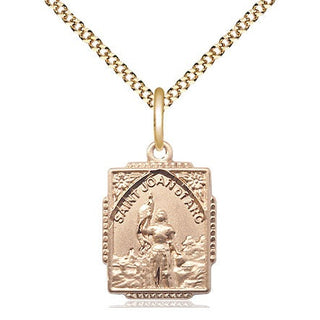 14kt Gold Filled Saint Joan of Arc Medal Religious Jewelry Engraved Catholic Saint Jewelry