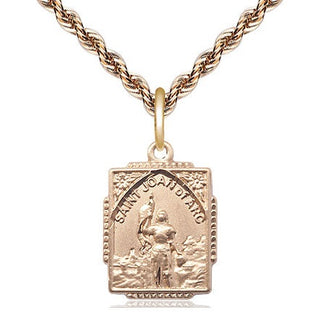 14kt Gold Filled Saint Joan of Arc Medal Religious Jewelry Engraved Catholic Saint Jewelry