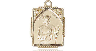 14kt Gold Filled Saint Jude Medal Engraved Catholic Saint Jewelry