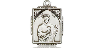 Sterling Silver Saint Jude Medal Religious Jewelry Engraved Catholic Saint Jewelry