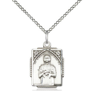 Sterling Silver Saint Kateri Tekakwitha Medal Religious Jewelry Engraved Catholic Saint Jewelry