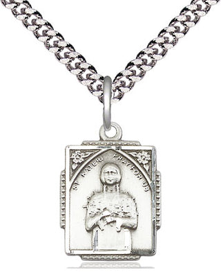 Sterling Silver Saint Kateri Tekakwitha Medal Religious Jewelry Engraved Catholic Saint Jewelry