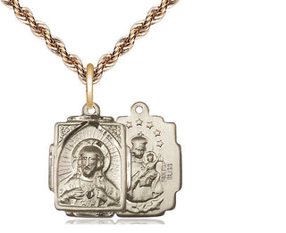 14kt Gold Filled Scapular Medal Religious Jewelry