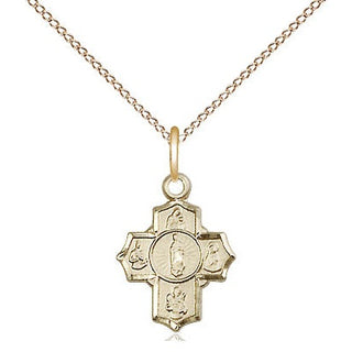 14kt Gold 5-Way Motherhood Medal