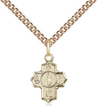 14kt Gold 5-Way Motherhood Medal