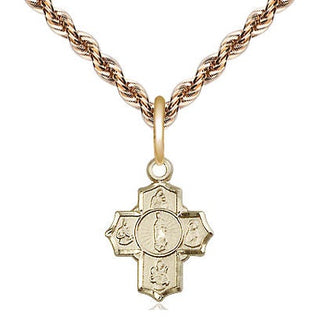14kt Gold 5-Way Motherhood Medal