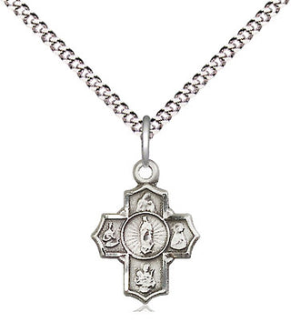 Sterling Silver 5-Way Motherhood Medal Religious and Catholic Jewelry