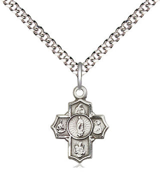 Sterling Silver 5-Way Motherhood Medal Religious and Catholic Jewelry