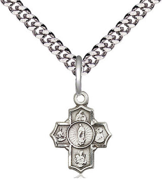 Sterling Silver 5-Way Motherhood Medal Religious and Catholic Jewelry