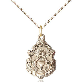 14kt Gold Filled Mother of a Priest Medal Religious Jewelry Engraved Catholic Saint Jewelry