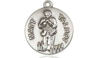 Sterling Silver Matt Talbot Medal Engraved Catholic Saint Jewelry