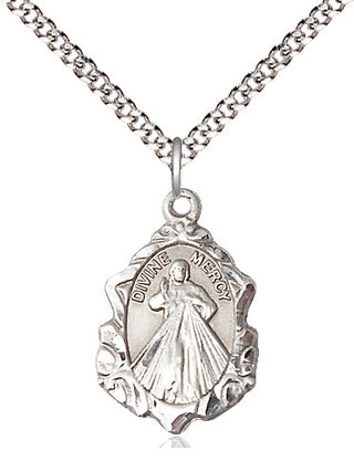 Pewter Divine Mercy Medal Religious Jewelry Engraved Catholic Saint Jewelry