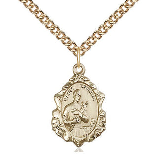 14kt Gold Filled Saint Gerard Medal Religious Jewelry Engraved Catholic Saint Jewelry