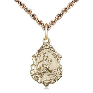 14kt Gold Filled Saint Gerard Medal Religious Jewelry Engraved Catholic Saint Jewelry