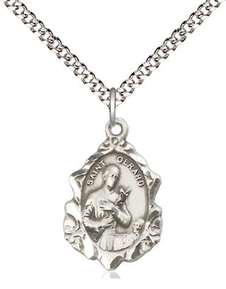 Sterling Silver Saint Gerard Medal Religious Jewelry Engraved Catholic Saint Jewelry