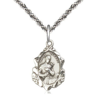 Sterling Silver Saint Gerard Medal Religious Jewelry Engraved Catholic Saint Jewelry