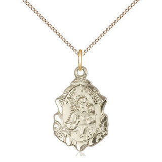 14kt Gold Filled Saint Joseph Medal Religious Jewelry Engraved Catholic Saint Jewelry