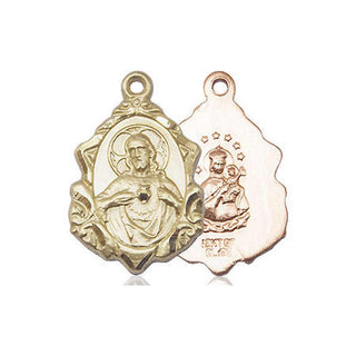 14kt Gold Scapular Medal