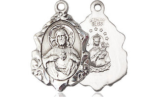 Sterling Silver Scapular Medal Religious Jewelry