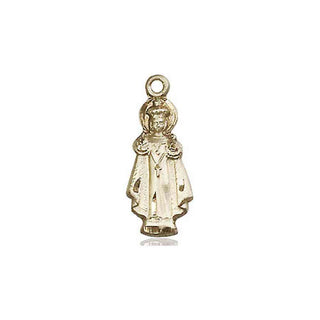 14kt Gold Filled Infant of Prague Medal